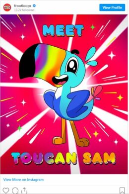 Toucan Sam AFTER the change