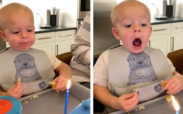 MONDAY SMILE: Toddler Struggles to Blow out Birthday Candle