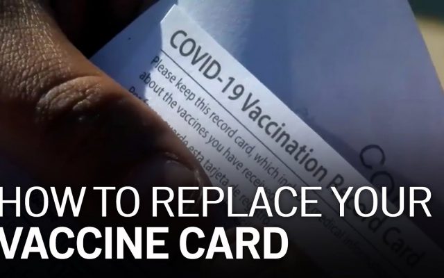 What to do if you lose Your Vaccine ID card