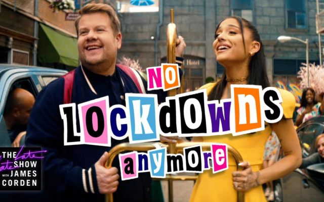 Ariana Grande Joins James Corden For Her First TV Appearance Since Getting Married