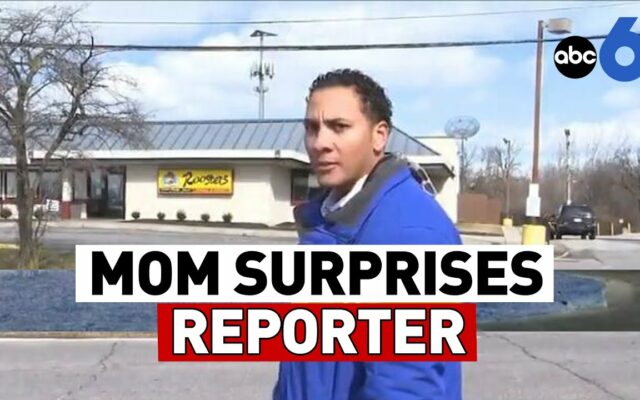 Mom Surprises Reporter Son While At Work