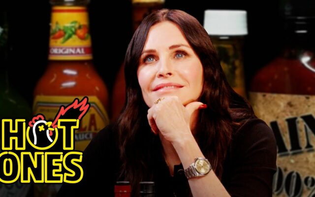 Courteney Cox takes on the HOT Ones Hot Wings Challenge