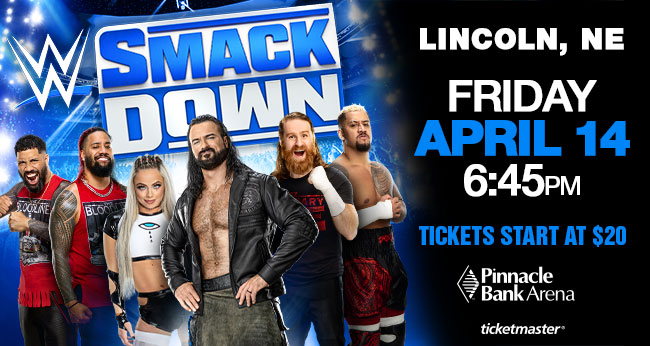 <h1 class="tribe-events-single-event-title">WWE Smackdown @ PBA April 14th.</h1>