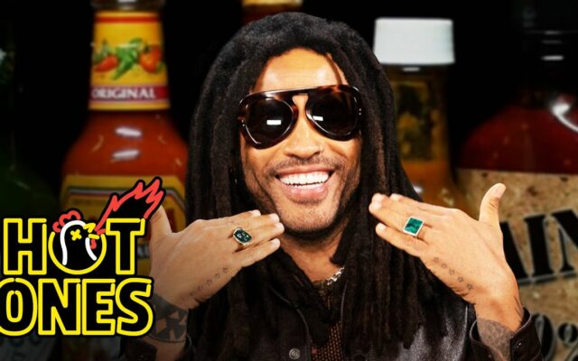 Lenny Kravitz takes on the HOT Wing Challenge